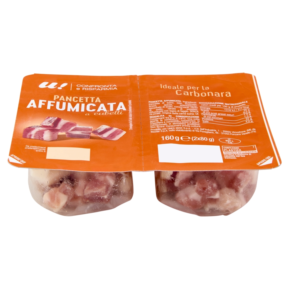Pancetta Affumicata a Cubetti U! Confronta e Risparmia